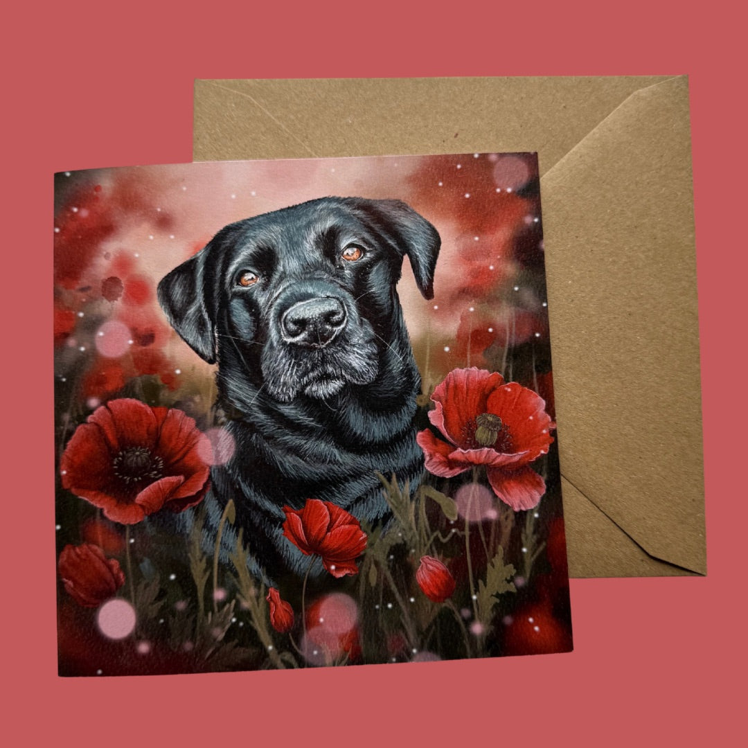 Brindi in the Poppies - Card