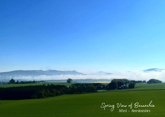 Spring View of Bennachie - Postcard