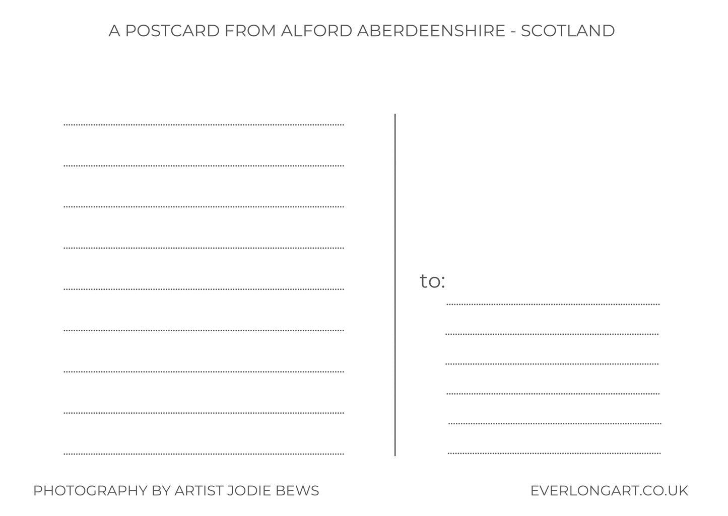 Bennachie From The Balloch - Postcard