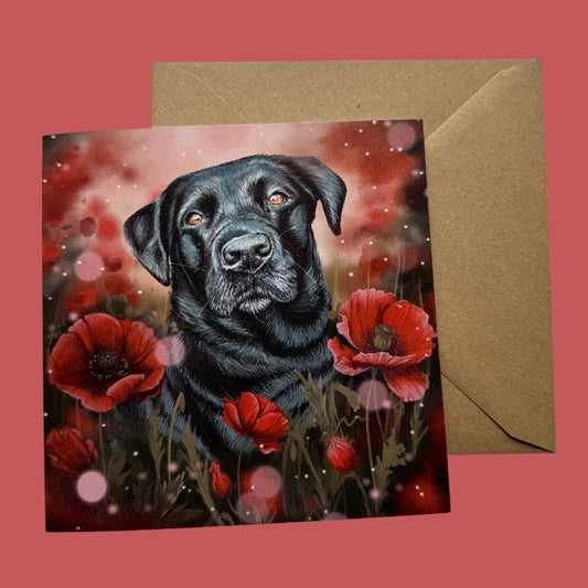 Brindi in the Poppies - Card