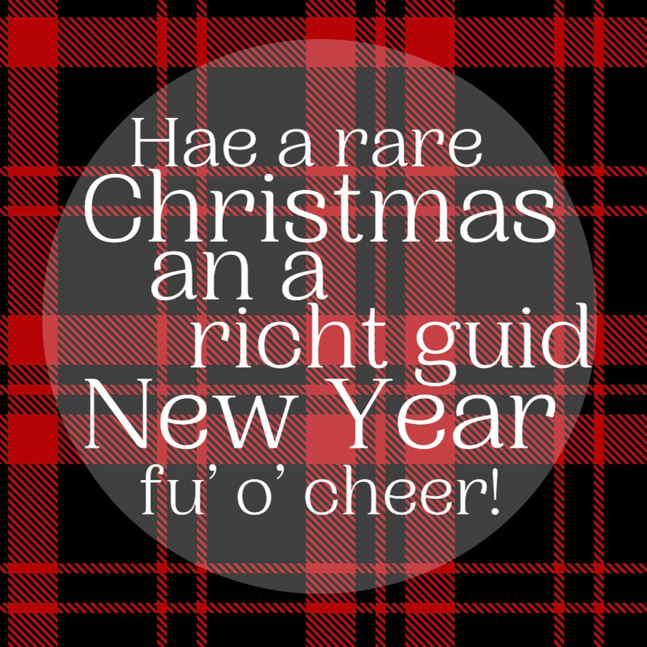 Hae a Rare Christmas - Doric Christmas Card