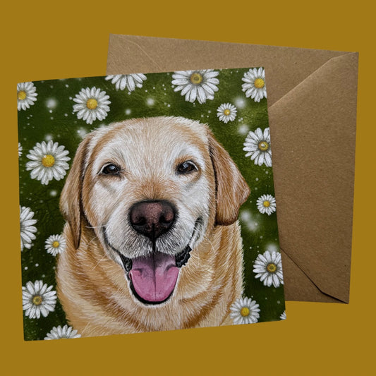 Maisie in the Daisies - Card