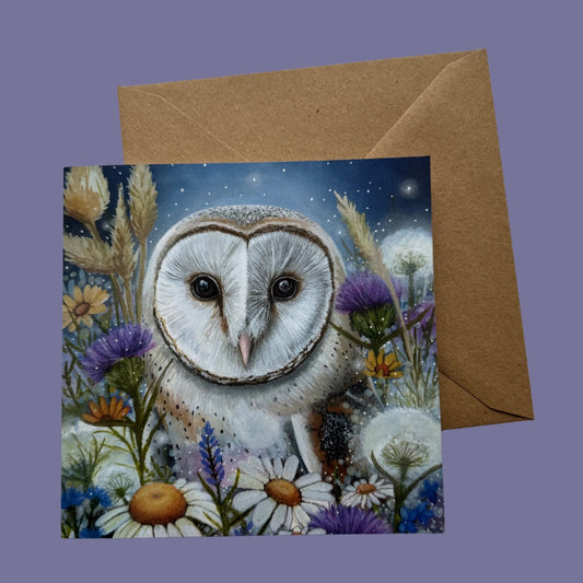 The Wildflower Watcher - Card