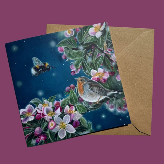 The Robin Listens - Card