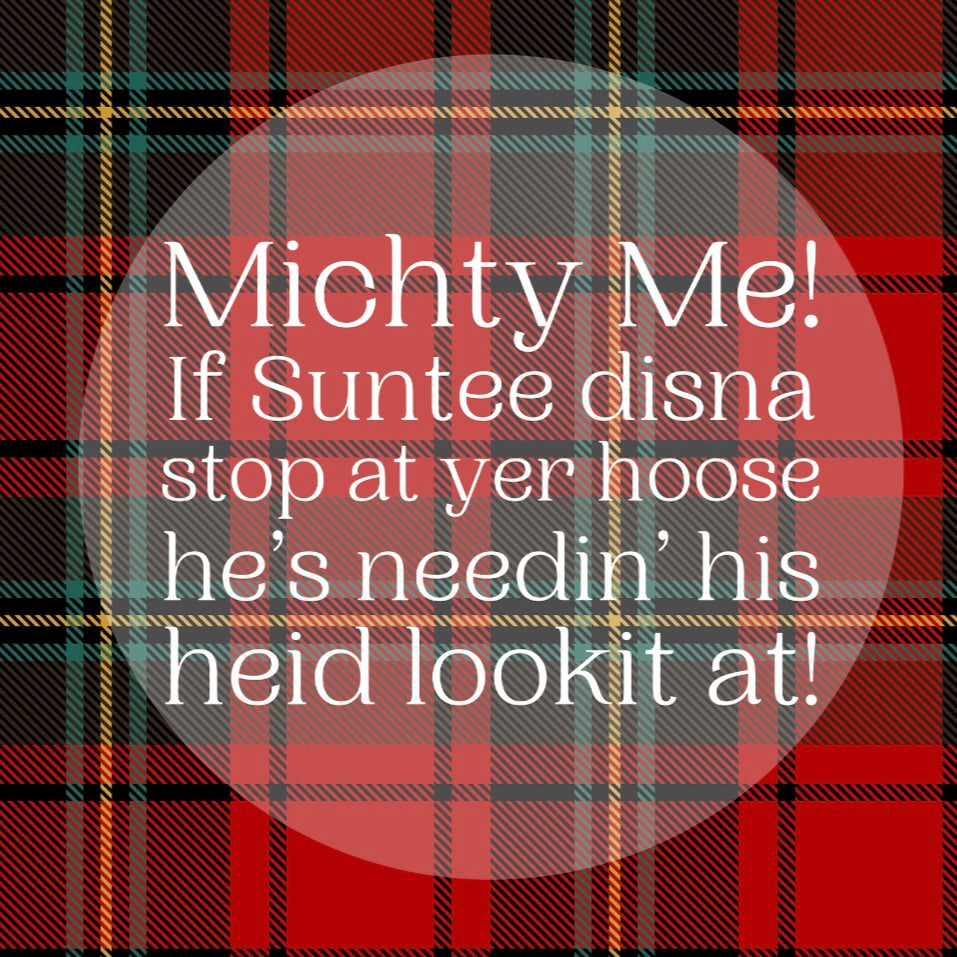 Michty Me! - Doric Christmas Card