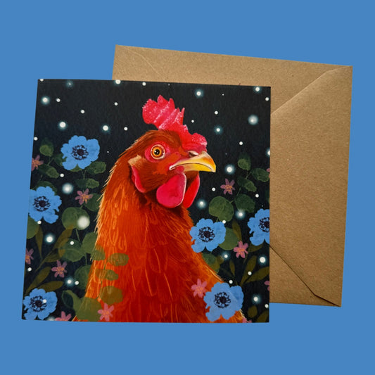Gingernut the Hen - Card