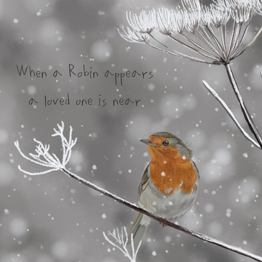 When a Robin Appears - Christmas Card