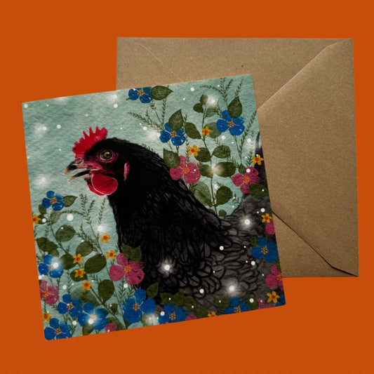 Izzie the Hen - Card