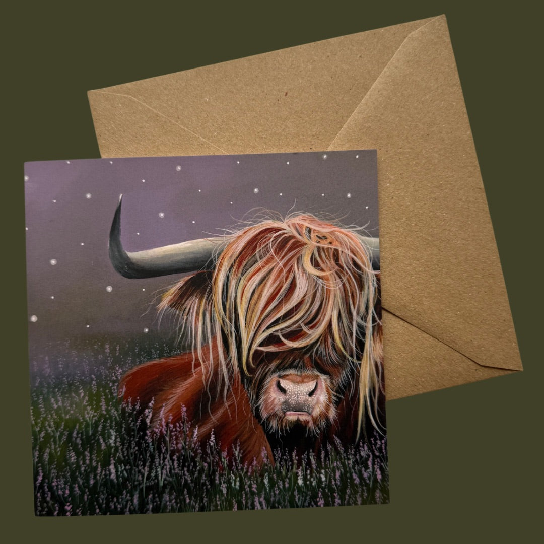 Relaxing in the Wildflowers - Card