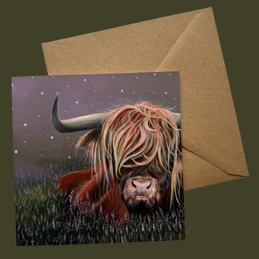 Relaxing in the Wildflowers - Card