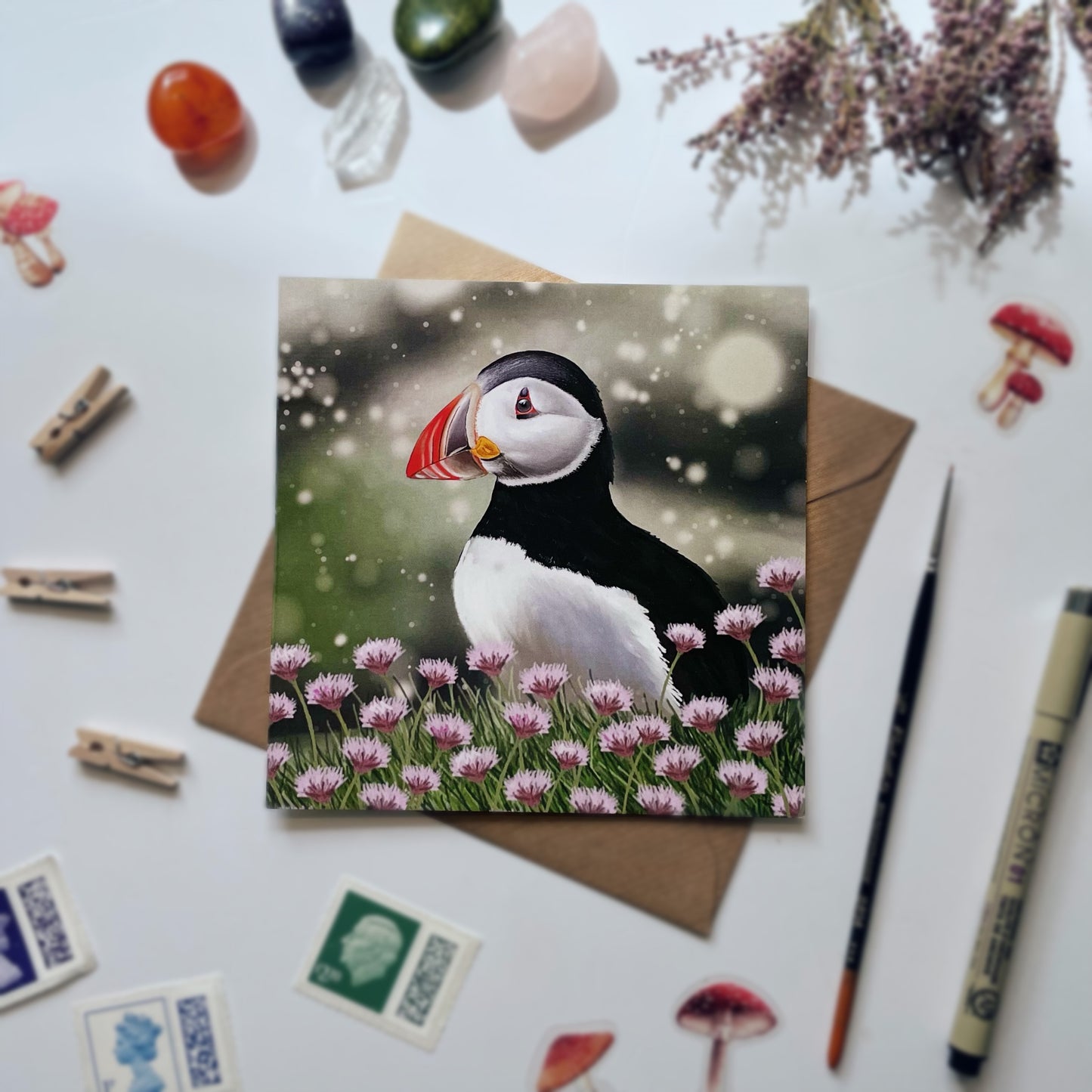 Puffin Love Card